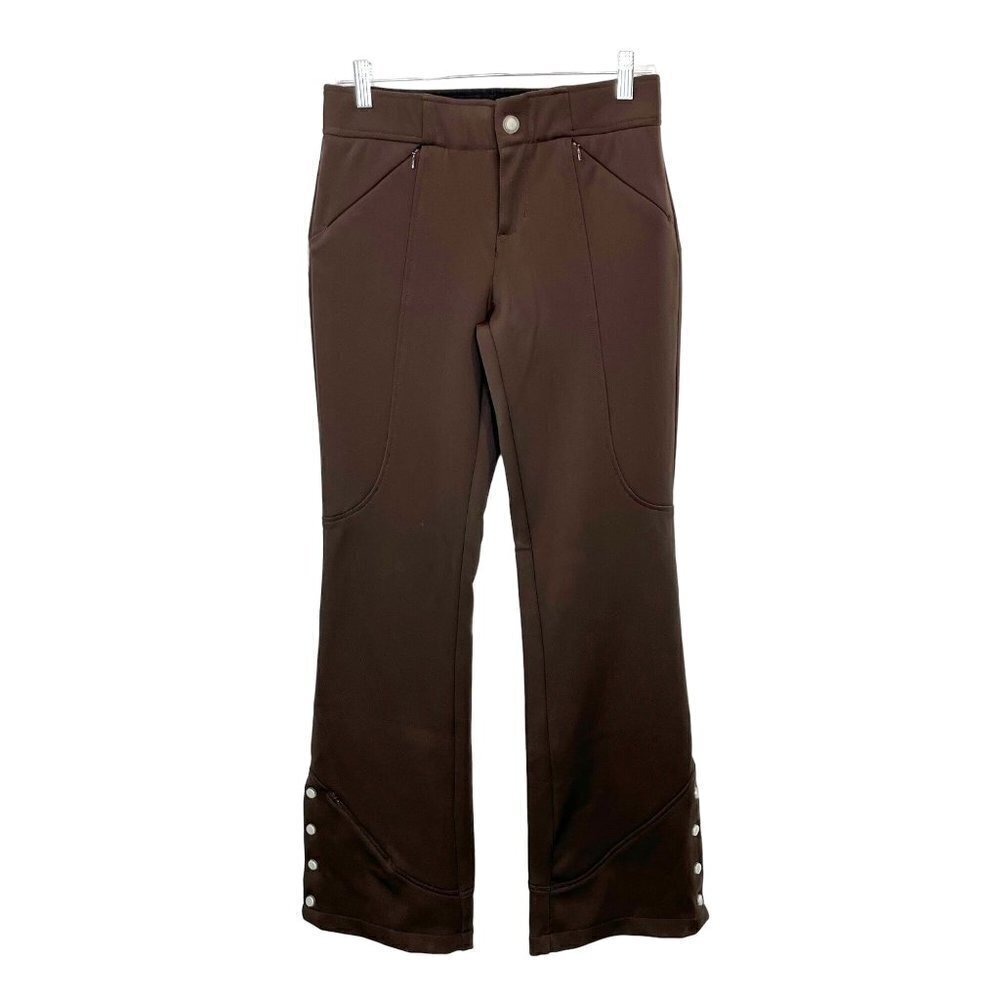 Athleta Brown Snow Cruiser winter Ski fleece lined pants Size 4T flare pockets